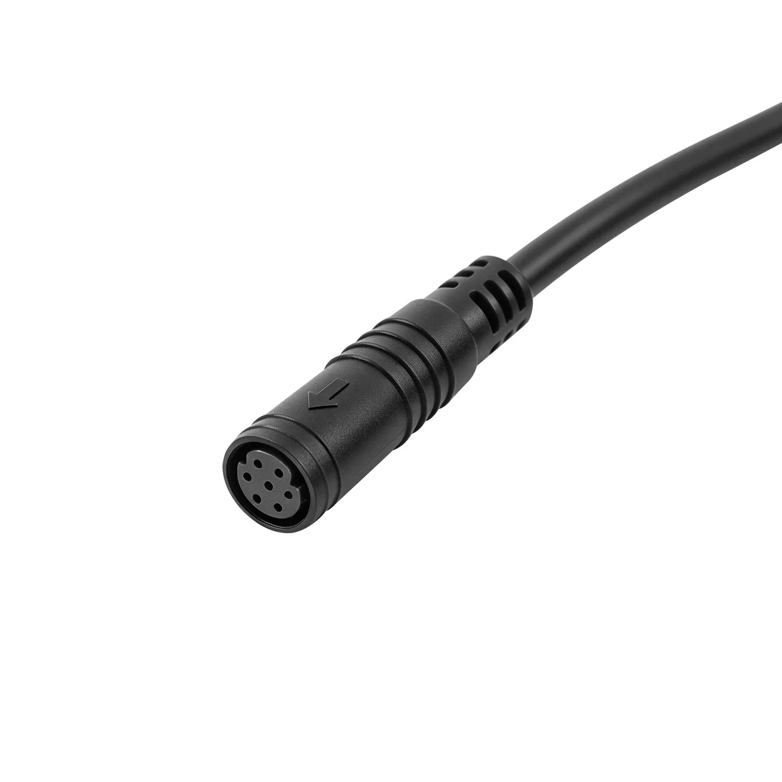 Black 7-Pin Waterproof Throttle With Key Lock Digital Display For KUGOO Wish01 Electric Scooter For Accelerator Handle