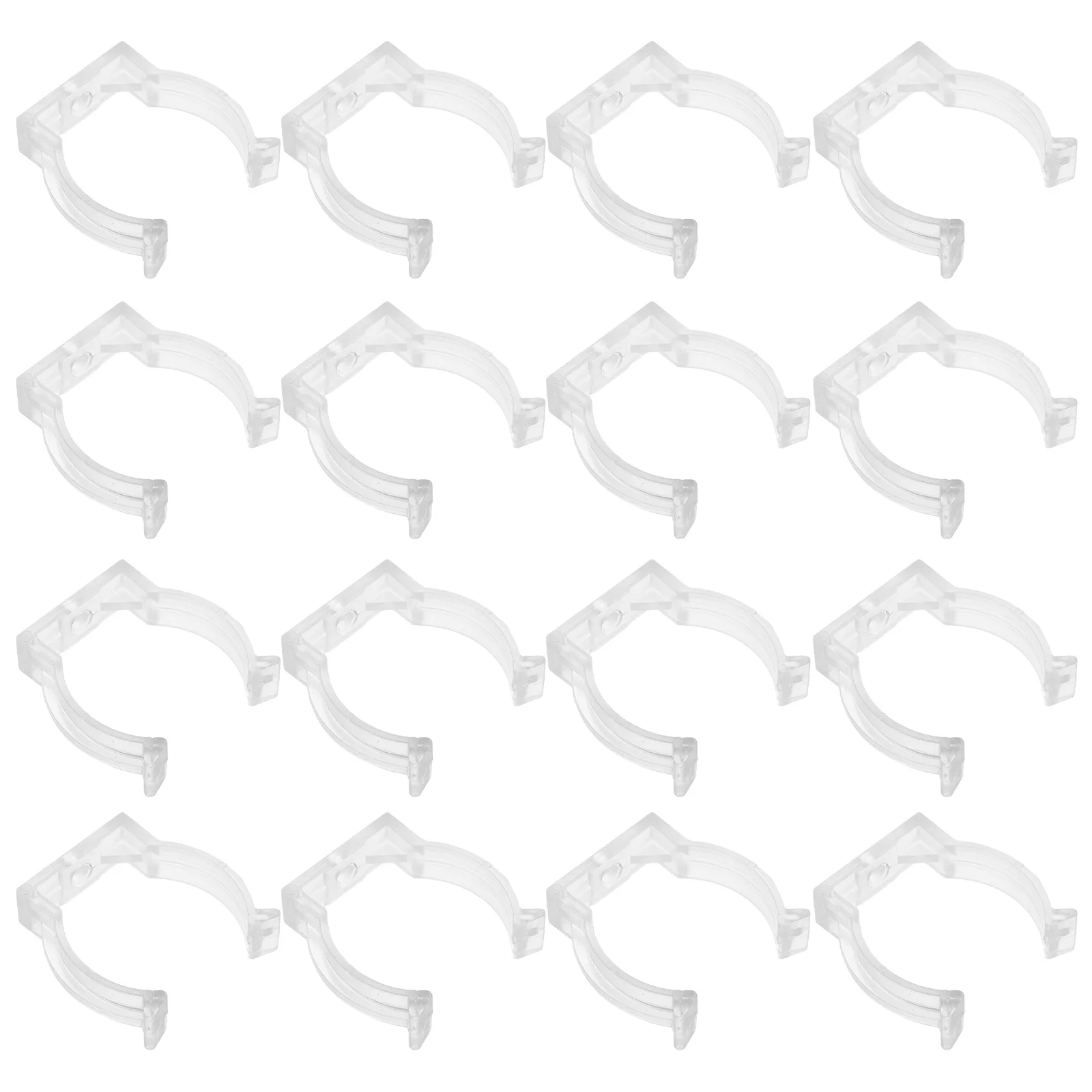 20pcs Transparent T12 Lamp Tube Clip For Led Fluorescent Light Fixing Installation Mounting Holder Fastener Clamps Tool Parts
