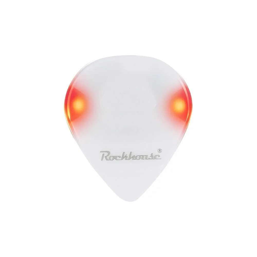 ABS Glowing Acoustic Guitar Picks Multicolors with LED Light Touch Luminous Electric Guitar Bass 4.1*4.1cm
