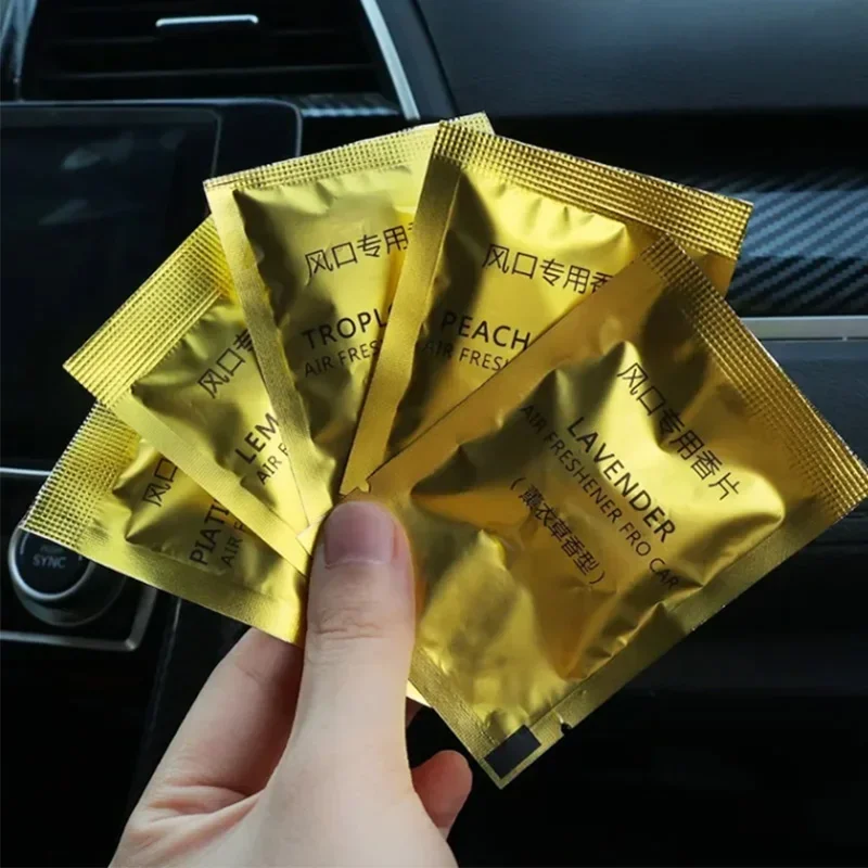 Car Air Vent Fragrance Tabs Perfume Refills Aroma Replacement Cotton Wicks Solid Absorbent Cotton Wicks Car Interior Products