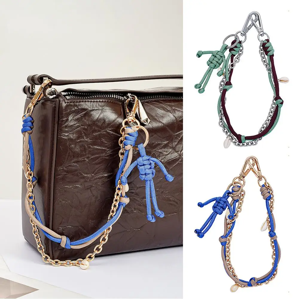 

Bag Pendant Clothing Decoration Keychain Bag Hanging Decoration Cellphone Rope Lanyard Weave Shell Pendant Cute Bag Chain