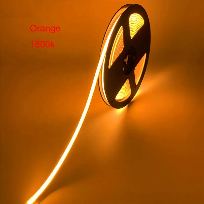 10pcs Thin 12v 24v 2mm 3mm 5mm 8mm Led Shape Strip Flame Fire Soft Light 2200K Yellow Orange 1700k 1800k Warm 2700k 4000k 6000k