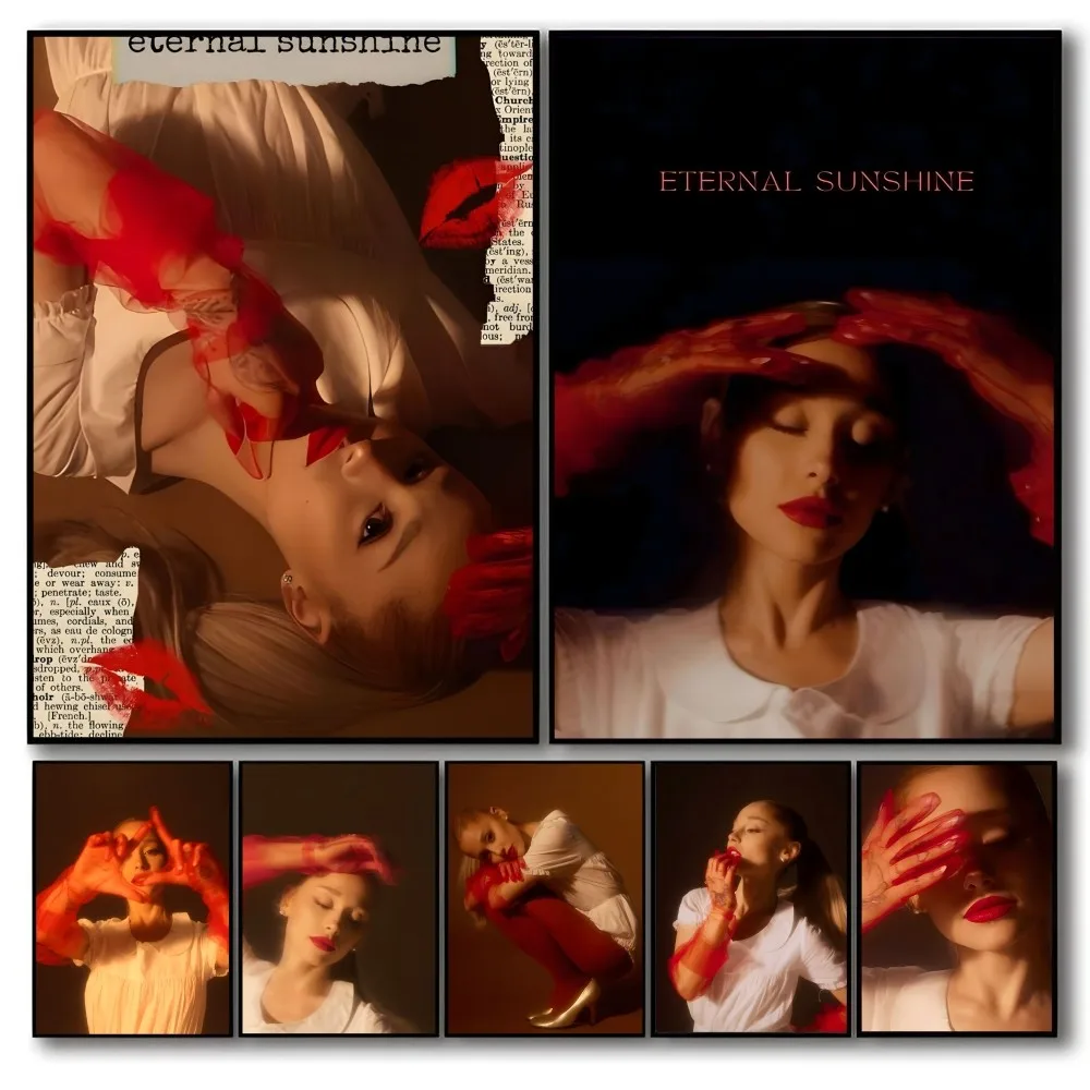 

Grande Eternal Sunshine A-Ariana Singer Self-adhesive Art Waterproof Paper Sticker Coffee House Bar Room Wall Decor