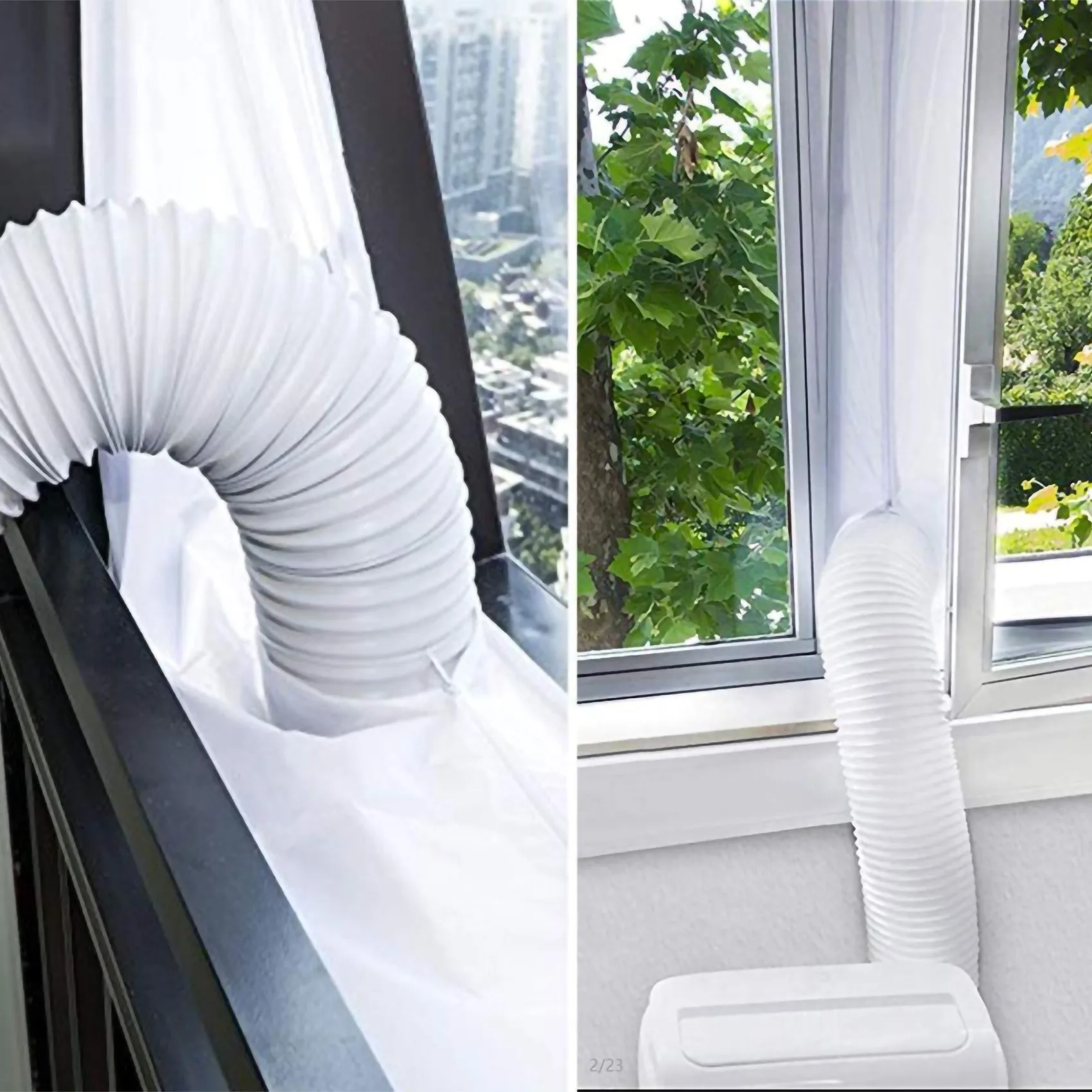 DT56 Air Conditioner Window Seal, Window Seal for Portable Air Conditioner and Tumble Dryer, Works, Air Exchange Guards 300cm