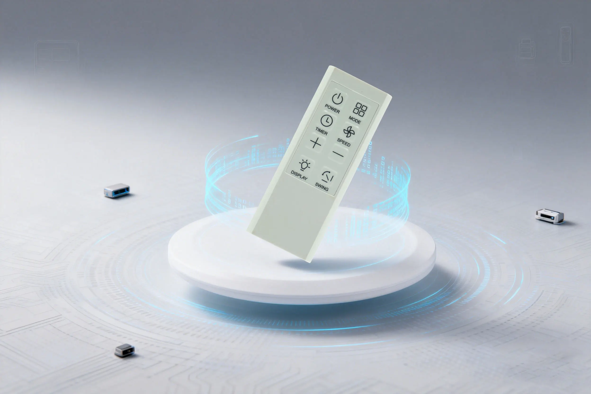 Control remoto compatible con Aeric AERP101HAW, Bokuk Airzet BKPF-19R11AC, Whirlpool ASHRAE y Logik LAC07C22 para aire acondicionado.