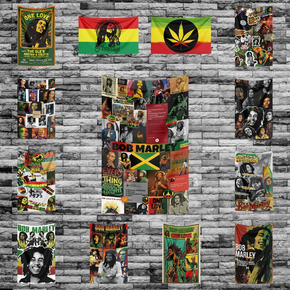 3x5 Ft Reggae Bob Marleys Flag Polyester Digital Printing Banner for Bedroom Wall Art Out Door Tapestry Decoration