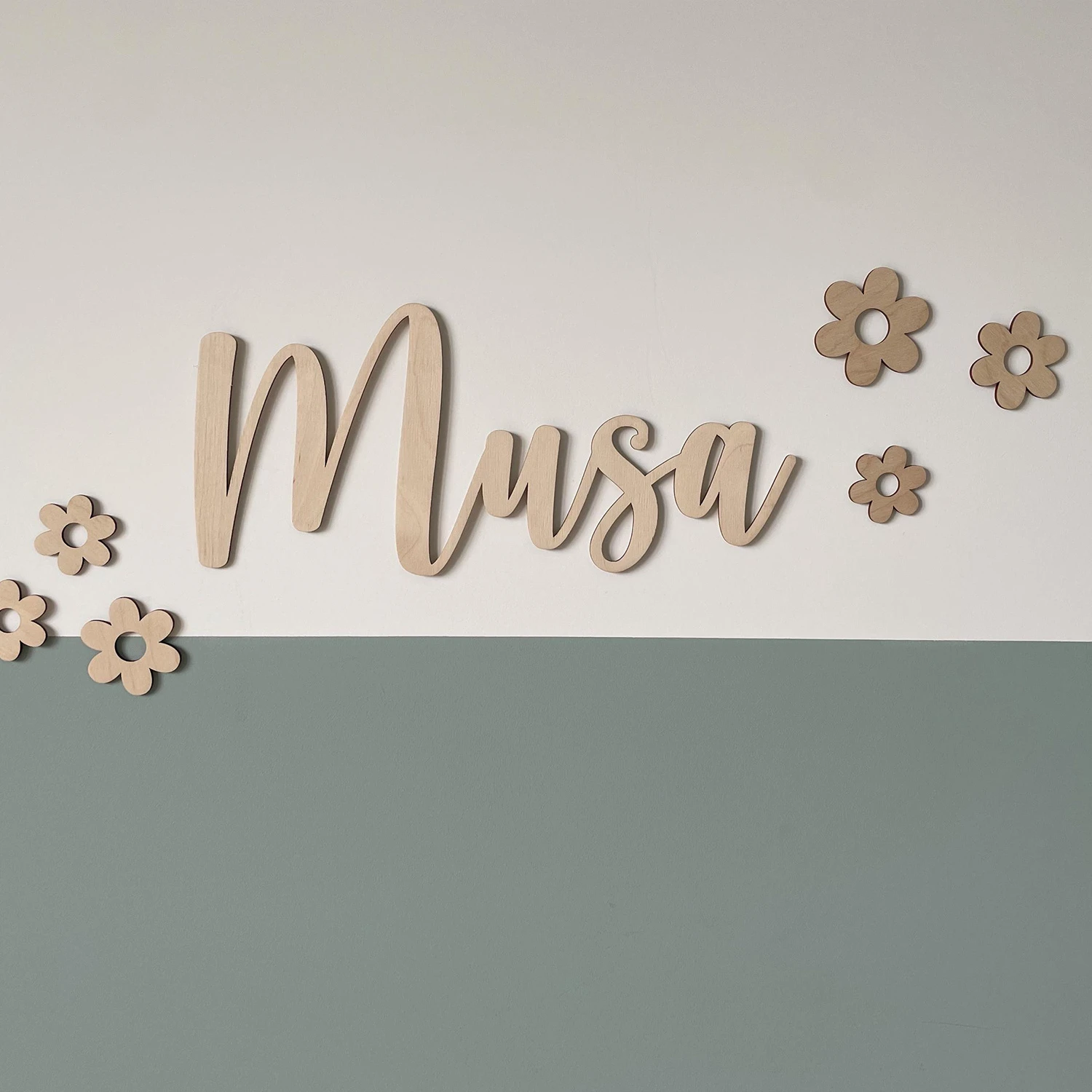 1pc Personalized Custom Wooden Name Tag, Customized Name, Wall Art Decoration, Living Room and Bedroom Decoration, Suitable for view 4