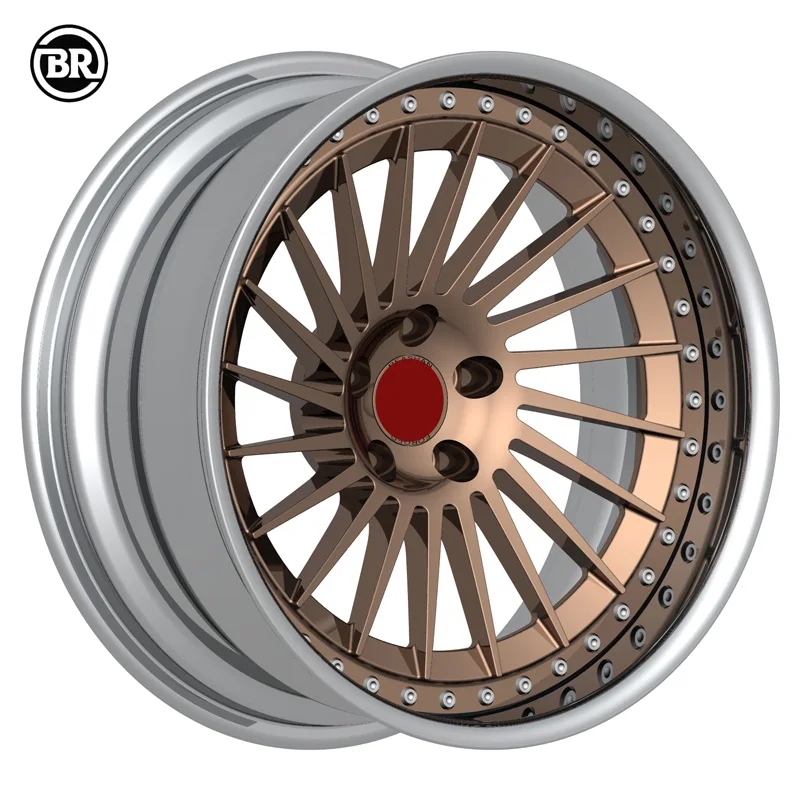 

Borui Luxury Custom Forged Car Wheels 18-26 Inch Bronze Deep Wheel 5x114.3 5x120 5x130 Rim Made From Alloy And Aluminium