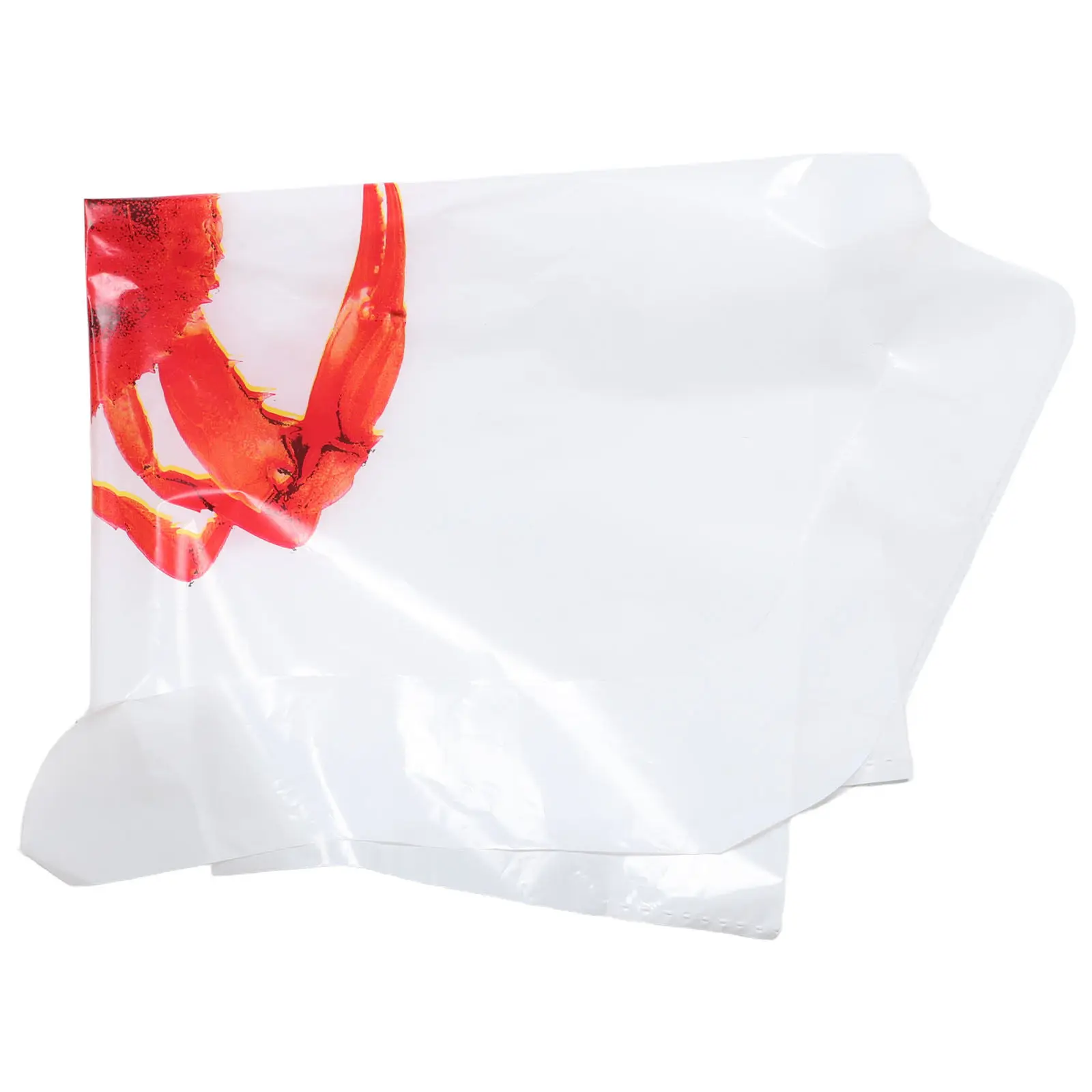 

100 шт. одноразовых нагрудников для взрослых в форме краба, пластиковые водонепроницаемые фартуши для взрослых для вечеринок, приготовления морепродуктов, лобстеров, кулинарии и ужина