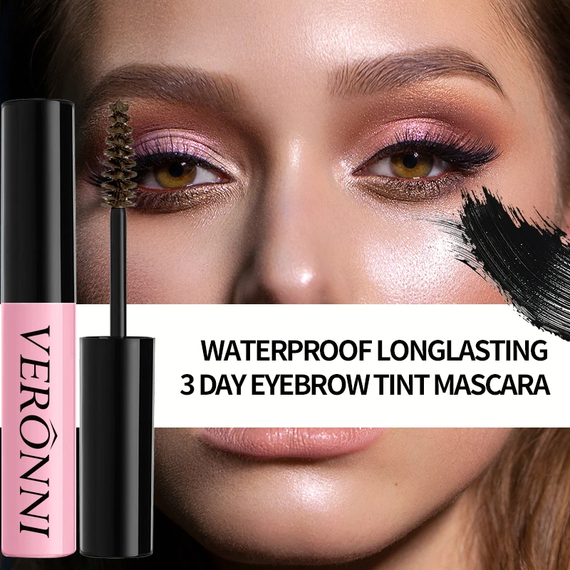 4-kolorowy tint do brwi, który nie zbątuje się, nie rozmazuje się i nie rozmazuje, wodoodporny makijaż brwi, tint w ołówku do brwi, trwa do 24 godzin