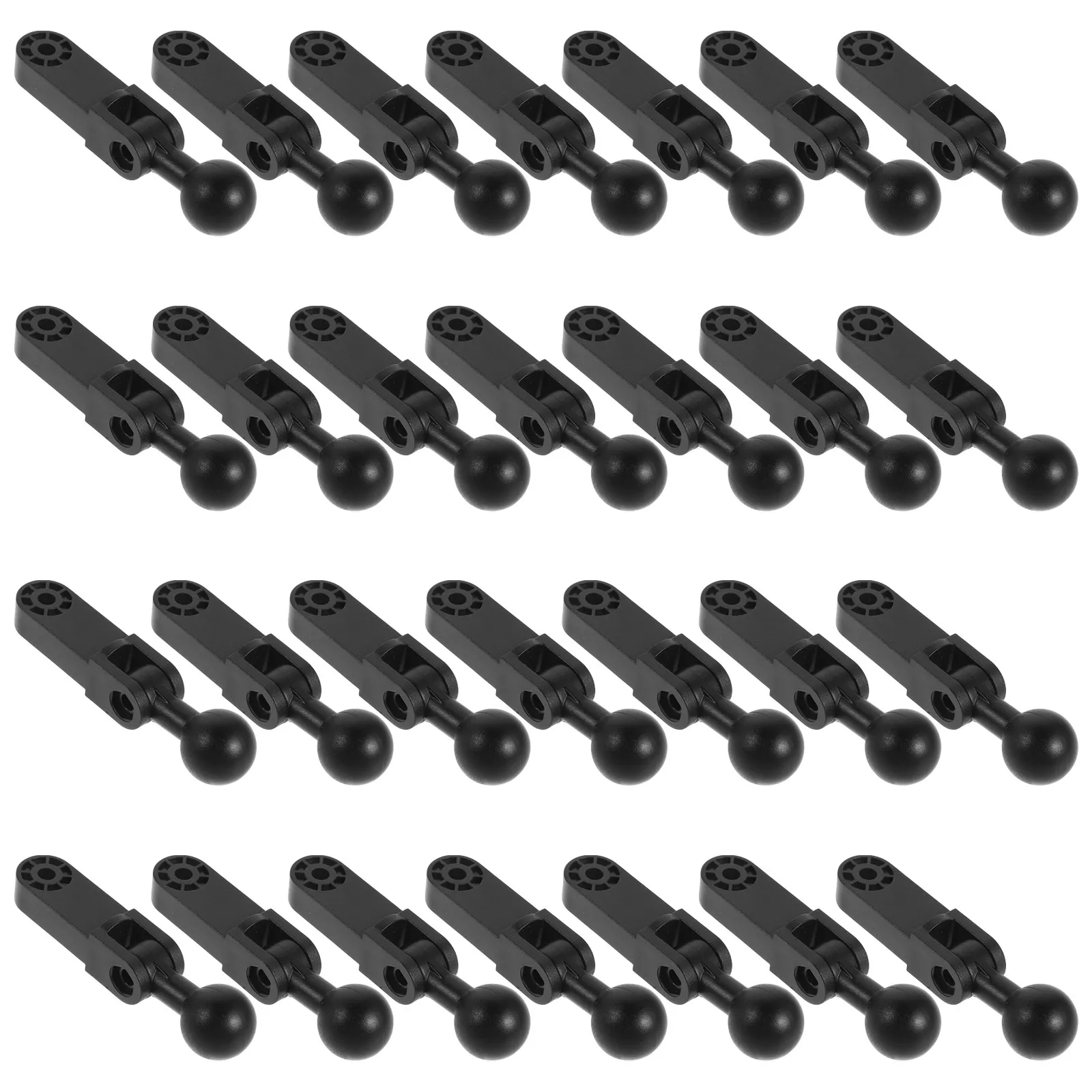 30Pcs Microphone Holder Adjustable Angle Ball Head Plastic Joint for Studio Boom Arm Replacement 360 Degree Spherical Connector
