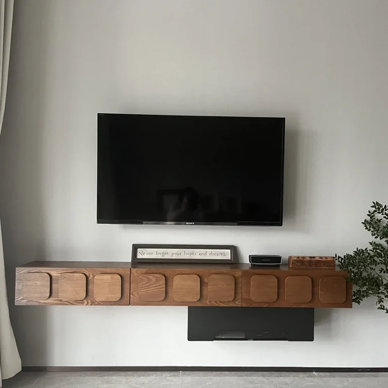 호두나무 중세풍 원목 빈티지 TV 캐비닛 초콜릿 프랑스 스타일 서프라이즈 스타일 거실