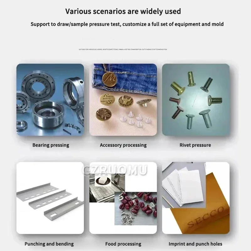 

SK-63F Pneumatic Stamping Machine - Small Pneumatic Punch Press with Electronic Control, for Bending, Riveting, Pressing & Punch