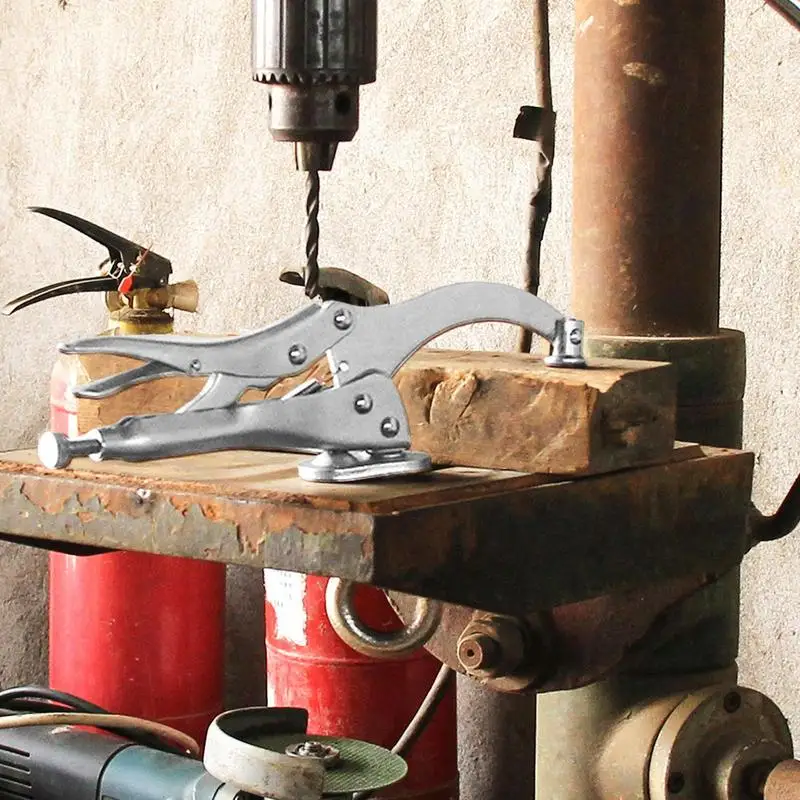 Drill Press Locking Clamp 9 Inch Drill Press Vise Heavy-Duty Quick Release Multifunctional Locking Tool For Metalworking