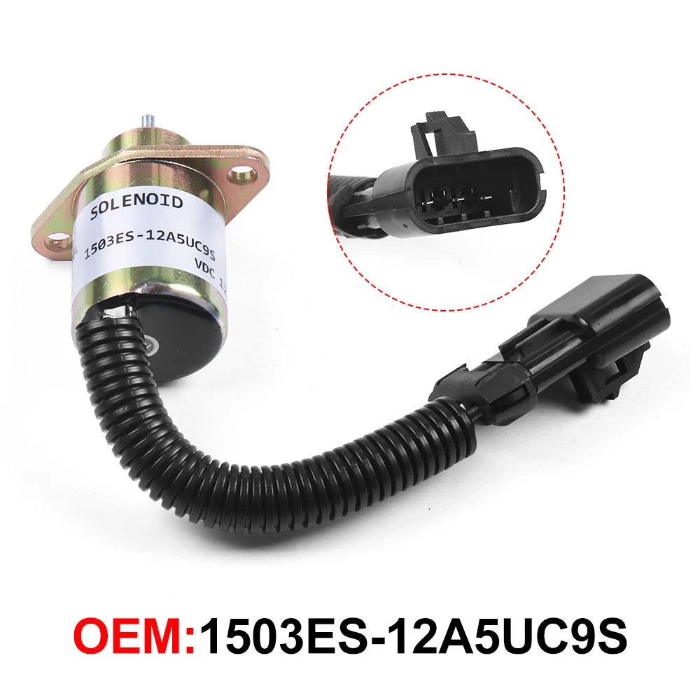 Stop Solenoid 1503ES-12A5UC9S 12V for Kubota V1505 R90 R-25-15230-01 251523001