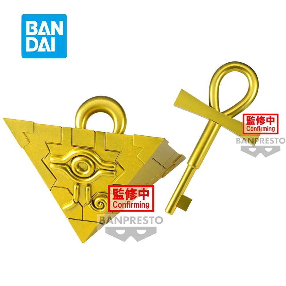 

In Stock Bandai Yu-Gi-Oh! Duel Monsters Replica Millennium Puzzle Millennium Key Original Anime Model Collectible Toys
