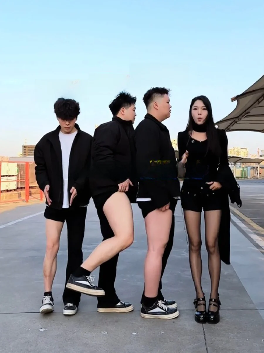 

Bla Men's Jeans Elastic Straight Leg High Waist Slim Fit Youthful Trendy Long Pants Casual High Street Sle Spring Autumn