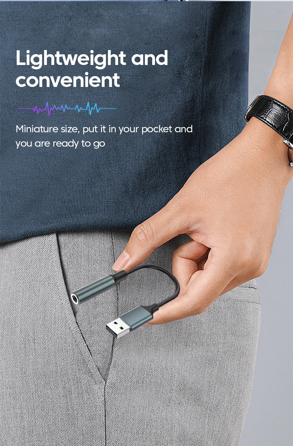 USB auf 3,5 mm Audio-Adapter, externe Soundkarte, USB-Stecker auf 3, 5 Klinke, Aux-Buchse, Headset-Mikrofon, Lautsprecher-Konverter für PC, Laptop, PS5 4 – Detail 9