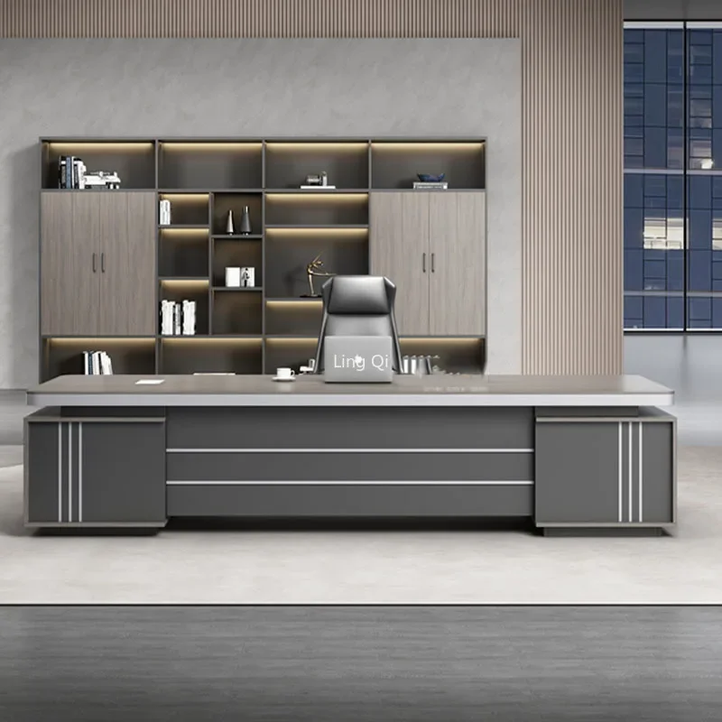 Office Desk Work Desktop Multifunctional Auxiliary Tables Computer Desks Modern Reading Room Home Study Table Organizer Coffee