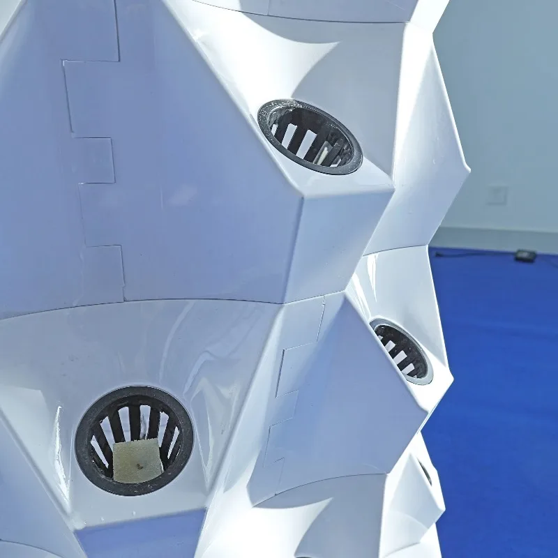 الزراعة المائية الزراعة العمودية الدورية أنظمة حديقة البرج الهوائي مع برج الزراعة المائية الخفيفة #4