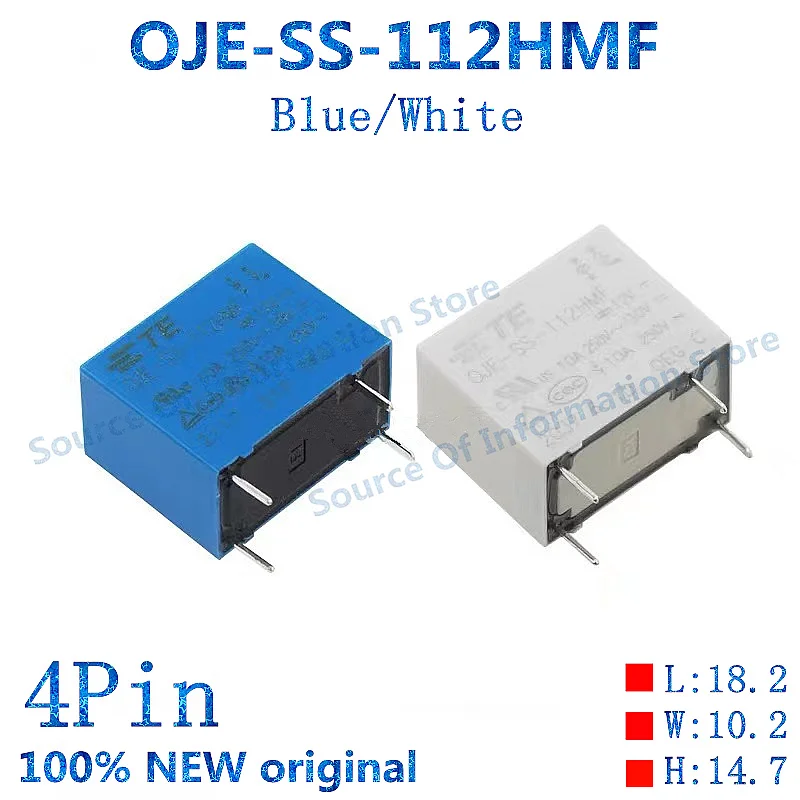 1PCS TE Relay OJE-SS-112HMF 12VDC 10A 4Pin oje ss 112hmf 100% New original