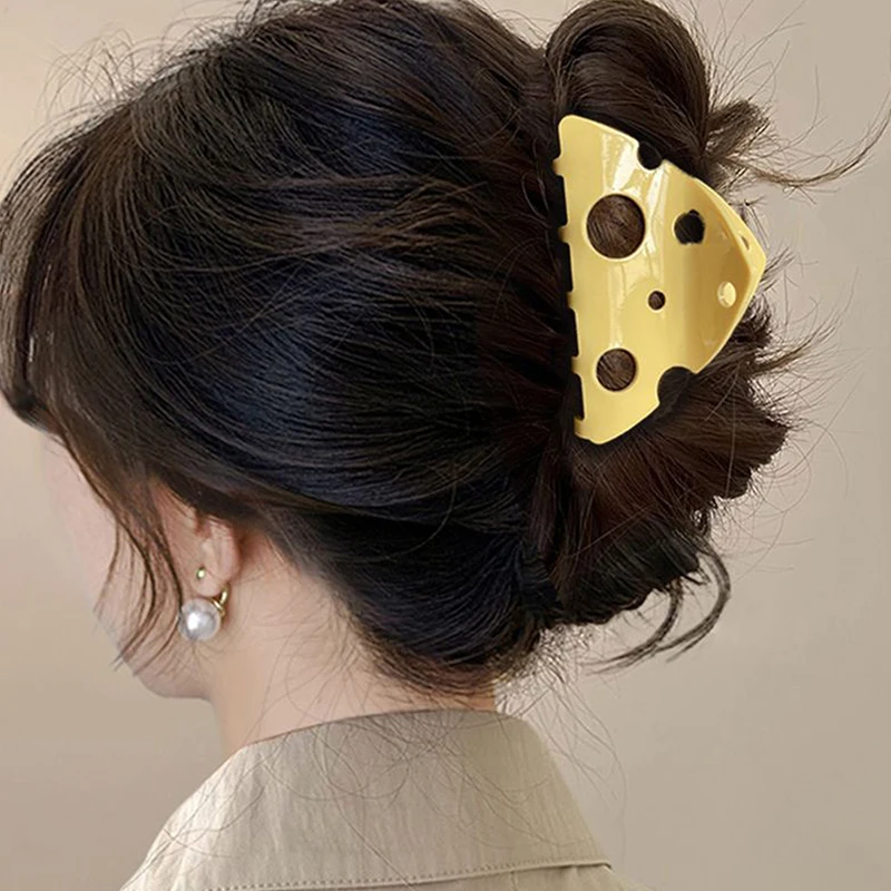 Triangolo formaggio artigli per capelli moda creativa fermaglio per capelli afferrare mollette forcine per le donne accessori per capelli coda di cavallo