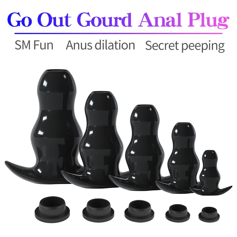 5 Sizes Hollow Anal Plug/Dilator/Dildo Soft Speculum Prostate Massager Butt Plug Set Intimate/Enema Sex Toys For Women Men Gay