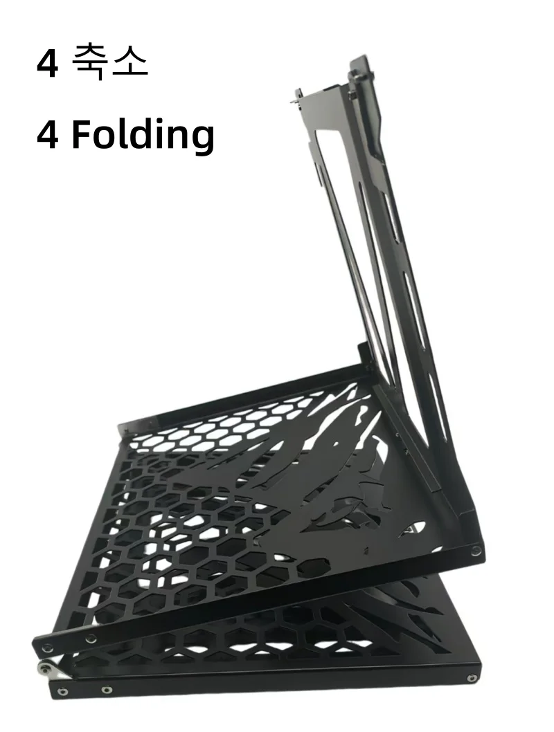 Outdoor Camping IGT Tisch 2-Einheiten Klapphänger Kompatibel mit Standard IGT Tisch Tragbares 4-fach faltbares Lagerregal – Detail 5