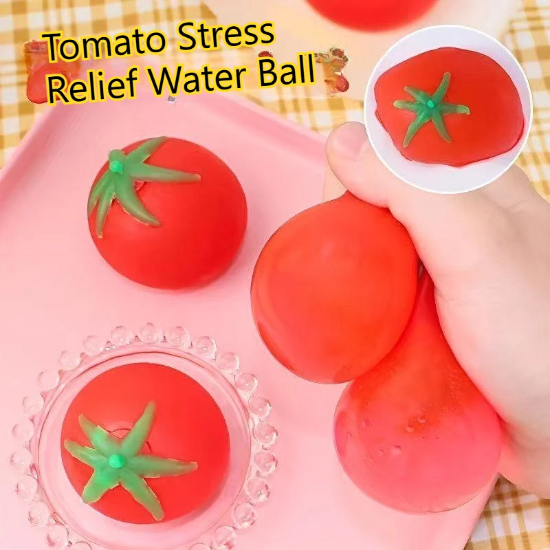 Taba Squishy Cool In Summer Tomatoes Water Balloon Water Fights On The Beach Can't Be Broken Artificial Fruits Kids Squeeze Toys