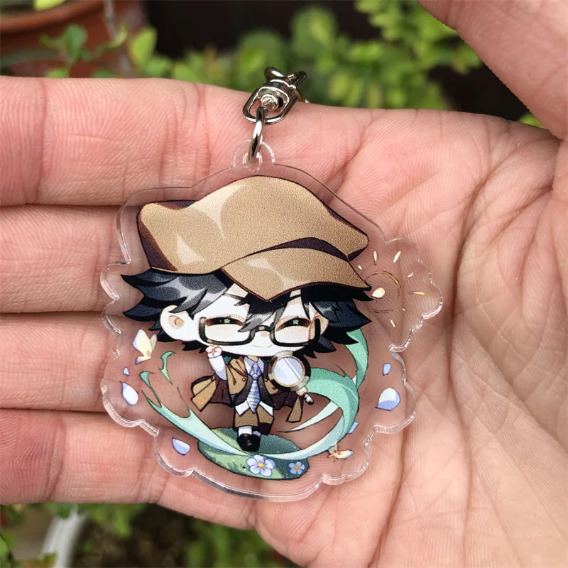 Bungo Isolaogs keychain、eogawa、rampo、nakahara、chuuya、ryunosked、akutrimpo、コスプレアクセサリー、ペンダント、バッジ、ギフト