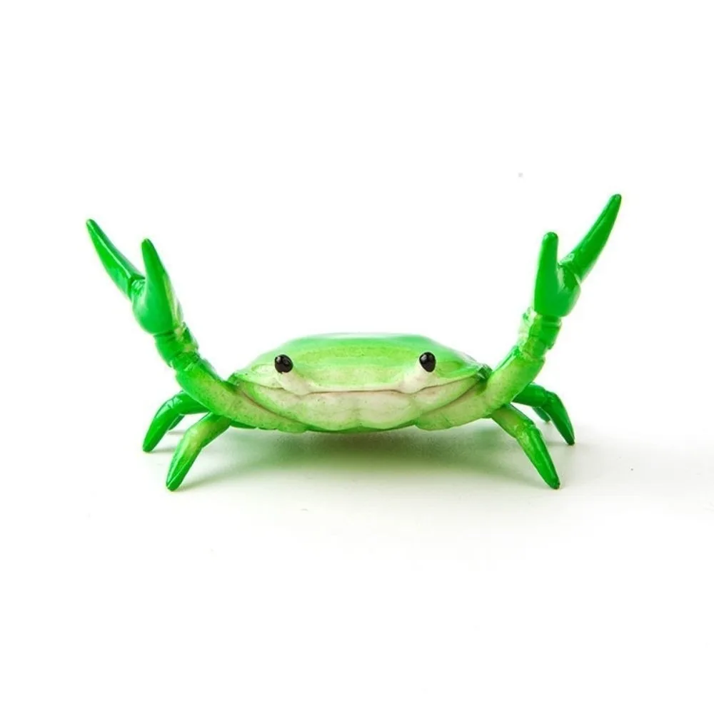 Funny Weightlifting Crabs Pen Holder Desktop Crab Mobile Phone Stand Storage Function Simulation Design
