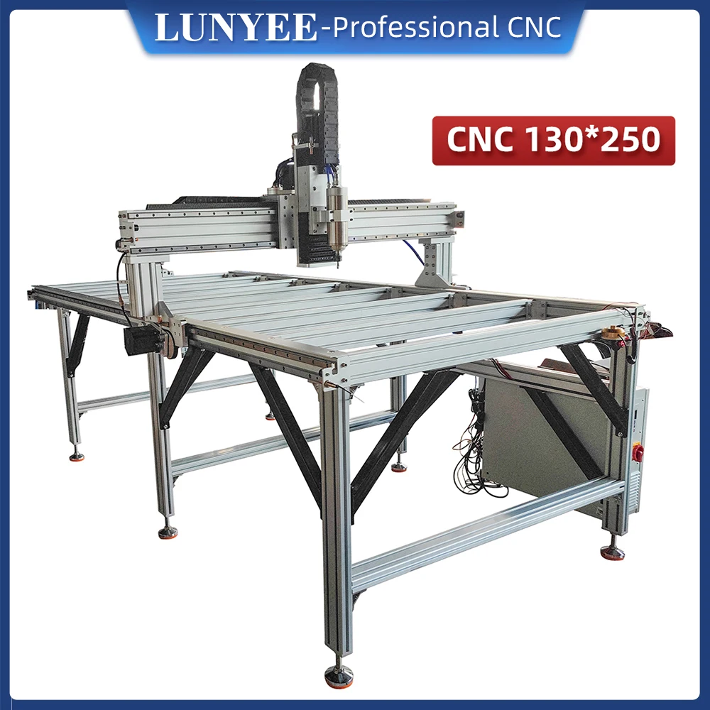 CNC 1325 Engraving Machine 2.2kw Fully Automatic Mach3 CNC Router Woodworking Stone Plasma Aluminum Cutting Copper MDF