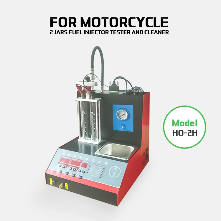 2-tank Fuel Injector Ultrasonic Cleaning Cleaning Tester for Motorcycle Detection test Cleaning Machine