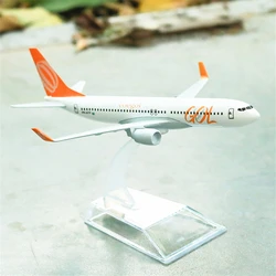 Scale 1:400 Metal Aircraft Replica GOL Airlines Boeing Airbus Aviation Model Air Plane Diecast Miniature Toys for Children Boys