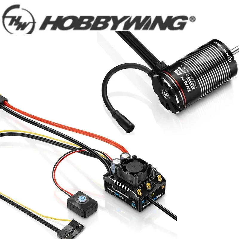 

Hobbywing XERUN AXE PLUS R3 135A ESC с бесщеточным двигателем 550 3300KV R2, комбинированный с датчиком для 1/10 RC электрической модели автомобиля на гусеничном ходу