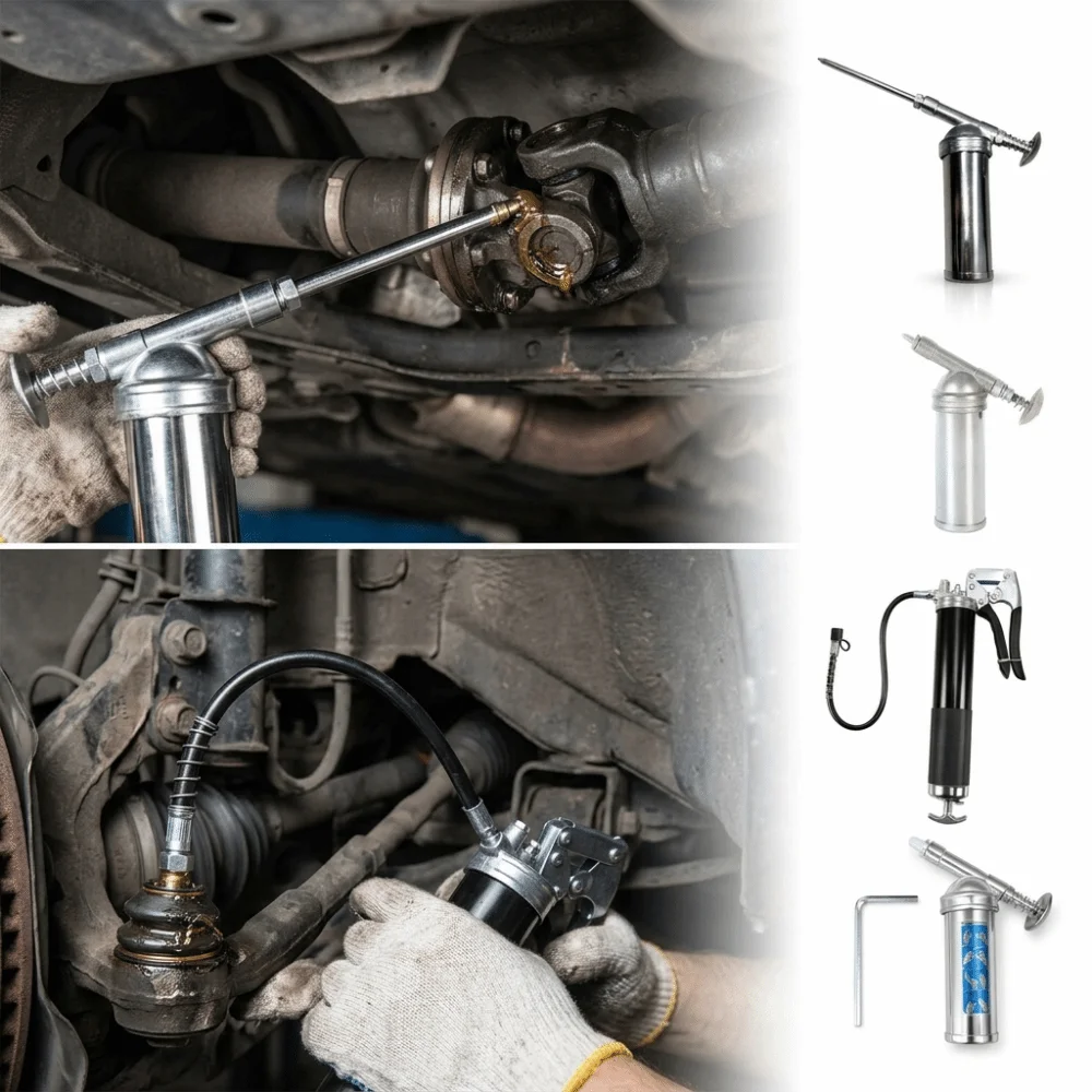 80cc Capacity Grease Fitting Unclogging Tool 400cc Sturdy Material High-Pressure Unclogging Tool 1000PSI Output Pressure