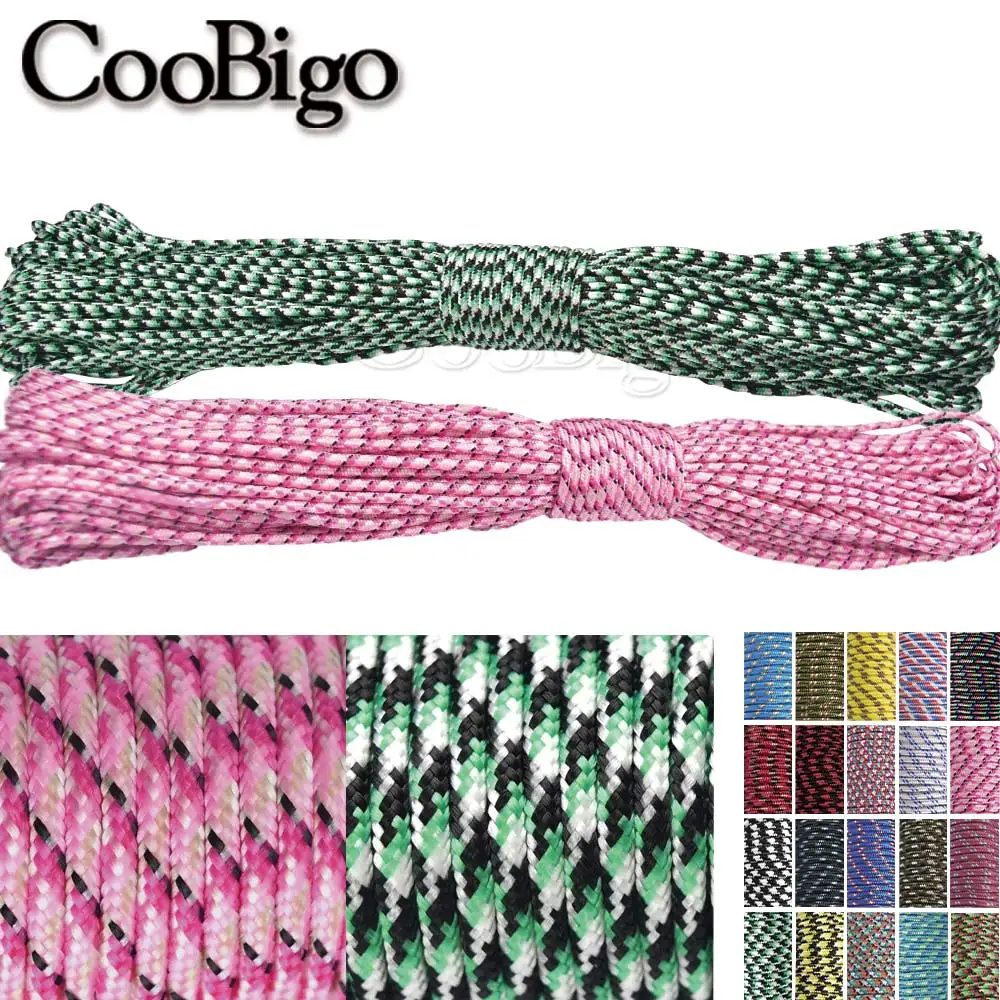 3/100 متر 3 مللي متر مزيج اللون المظلة الحبل الحبل حبل واحد ستراند أربطة الحذاء الحبل ل سوار Paracord لتقوم بها بنفسك الاكسسوارات الحرفية