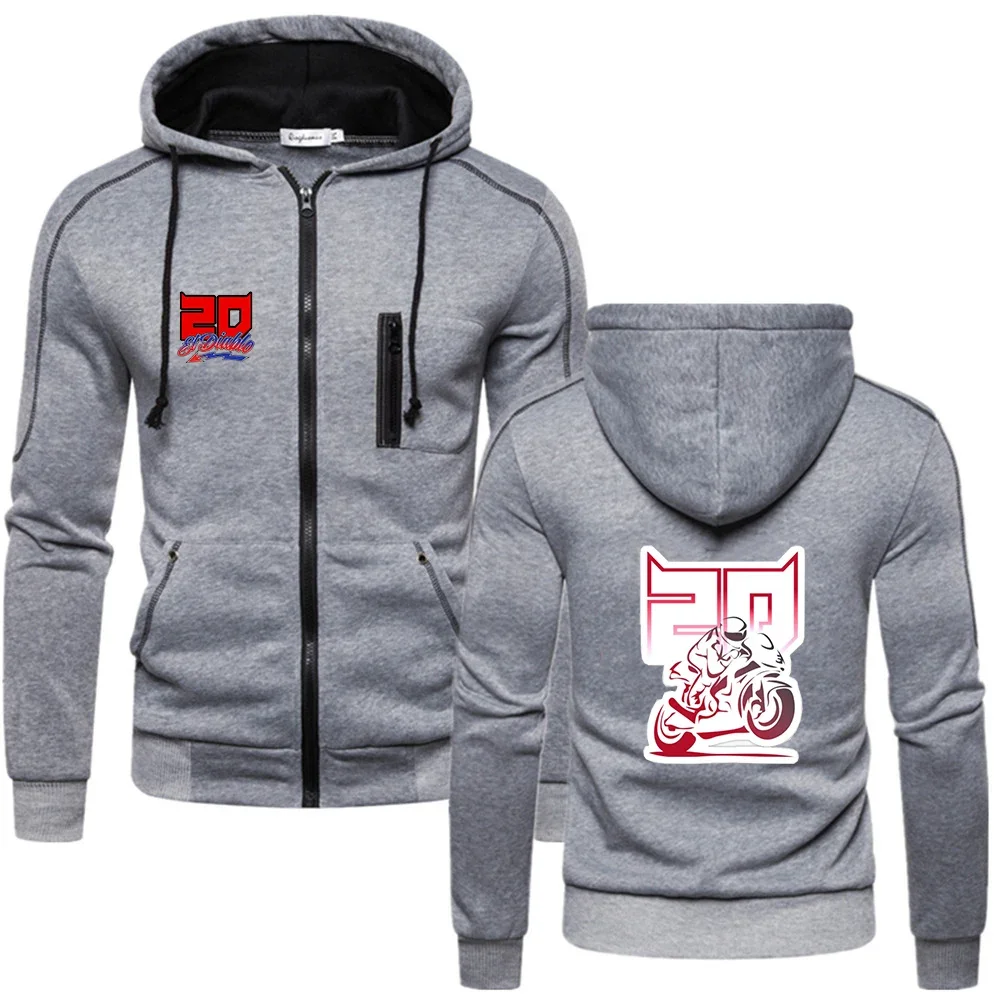 FABIO QUARTARARO WITH SIGNATURE 2024 Men's New Multi-Pattern Cotton Zip Hooded Jackets Sweatshirts Hoodies Pullover Top Clothing