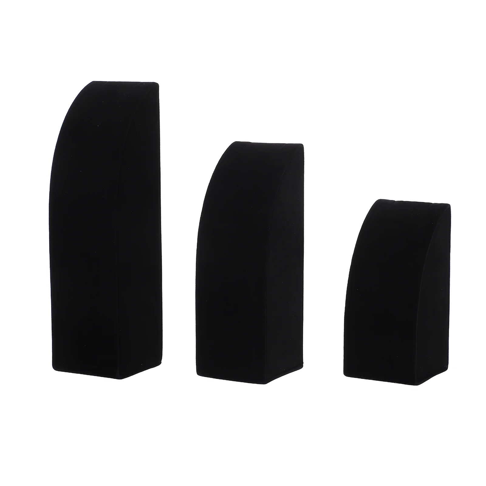 

3pcs Necklace Display Stand Black Jewelry Easel For Home Shop Storage Vertical Holder Rack Bust Earring Organizer Jewelry