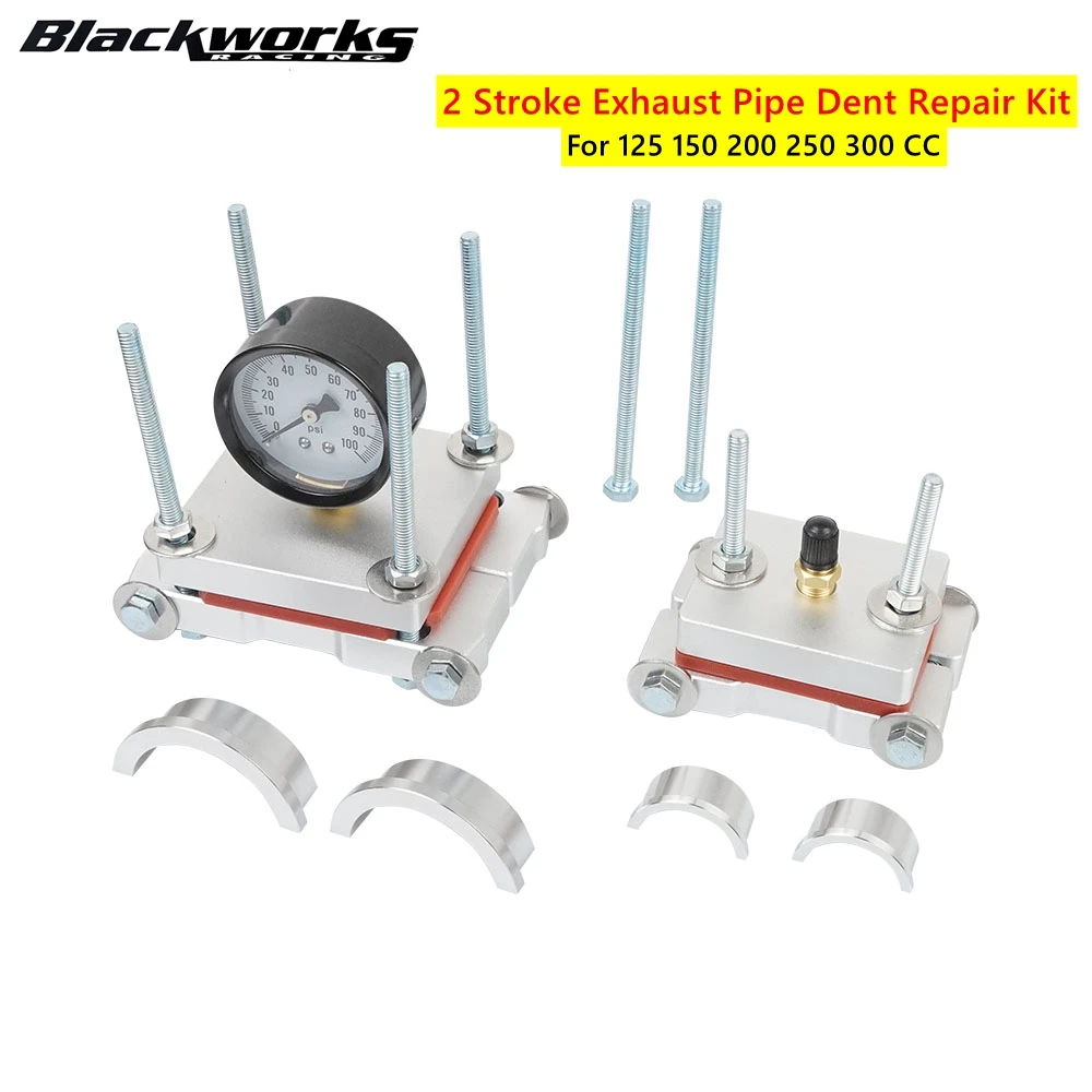 Image of 2-Takt-Auspuffrohr-Dellenreparatur-Set, Dellenentfernungswerkzeug für 125 150 200 250 300cc Rohre für Dirt Bike ATV Motorrad