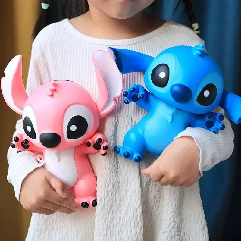 Figurine de dessin animé Disney Stitch Lilo & Stitch en PVC, 20cm, modèle de Collection, poupée, ornement mignon, jouet de dessin animé, cadeau d'anniversaire et de noël