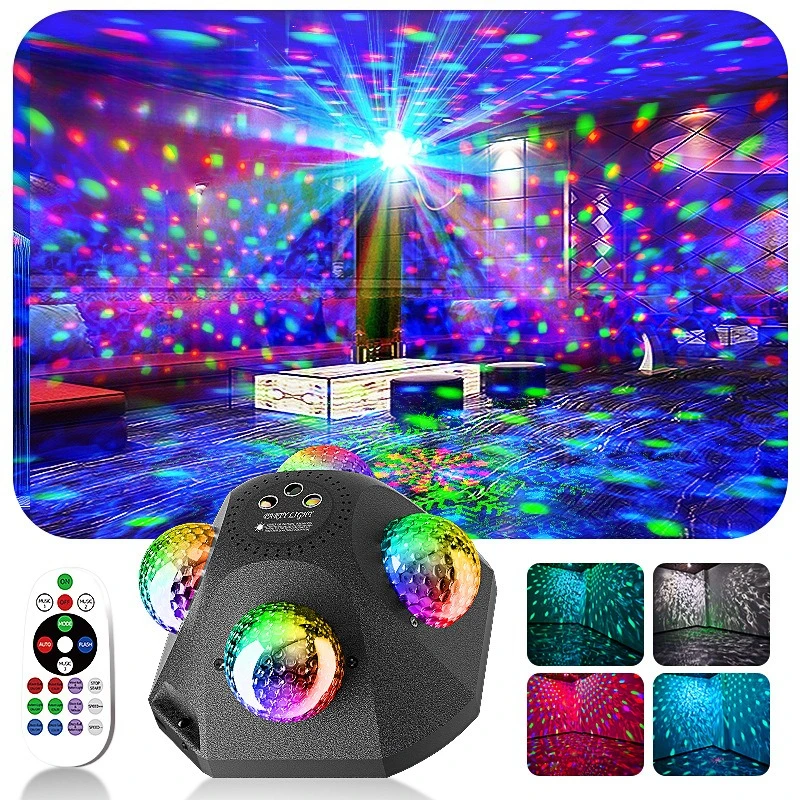 Cross-border Stage Lights Laser Lights DJ Party Voice-activated Remote Control Disco Strobe Projection Ambient Lights