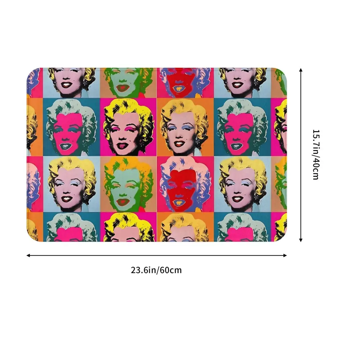 Andy Warhol Marilyn Monroe Sex Goddess Non-Slip Carpet Doormat Bedroom Bathroom Mat Welcome Home Rug