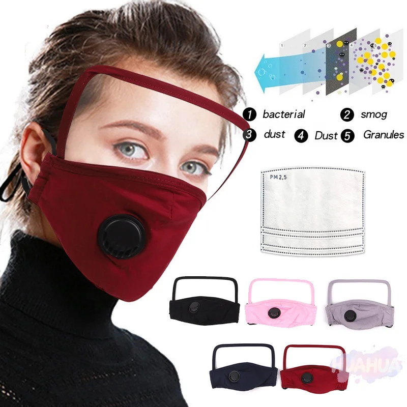HUA HUA Sports Warm Mask Filter Outdoor Riding Dust Mask Protective Lens Removable Washable Labor Insurance
