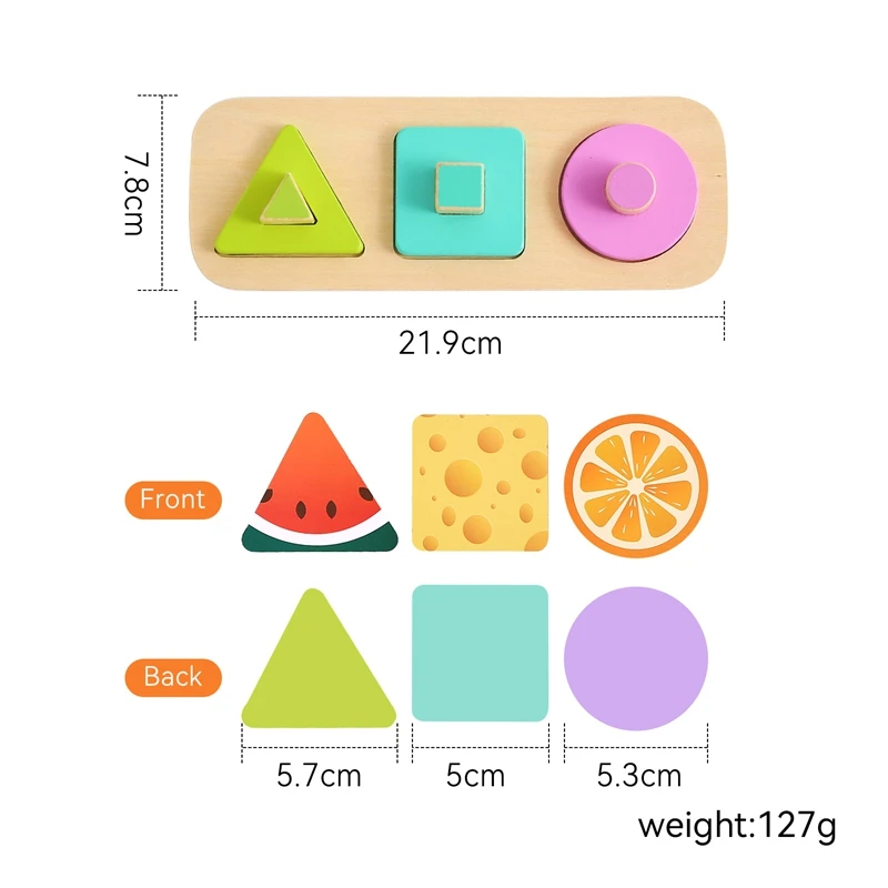 Montessori Toys Baby Wooden Busy Board Sorting Stacking Geometric Blocks Toddlers Educational Shape Color Sorter Preschool Kids