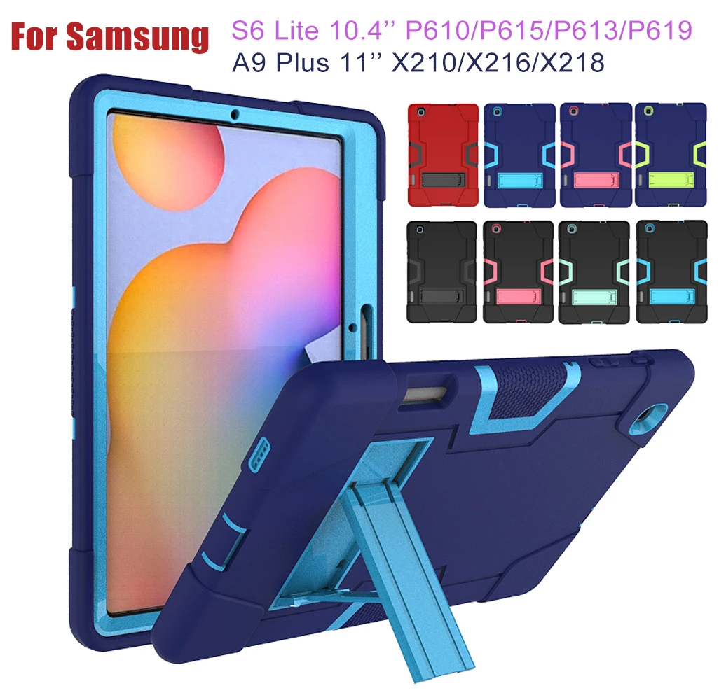 

Armor Case for Samsung Galaxy Tab S6 Lite 10.4 Inch 2022 SM-P610 P615 P613 P619 Tablet Kids Kickstand Cover with S Pen Holder