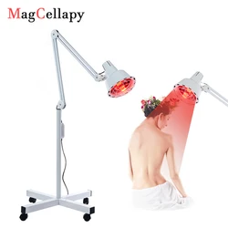 Infrared Lamp 275W Full Body Massage Heating Lamp Health Care Pain Relief and Skin Care Height Adjustable Floor Lamp Table Lamp