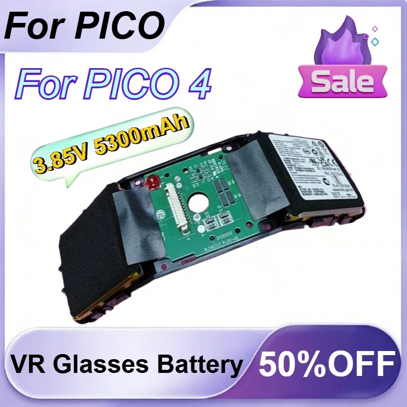 

New 3.85V 5300mAh Replacement VR Glasses Battery for PICO 4 Battery