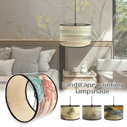 Bamboo Lampshade Chinese Style Ceiling Table Homestay Home Decor Drum Chandelier Wall Lamp Lampshades Bamboo Art Light Shade