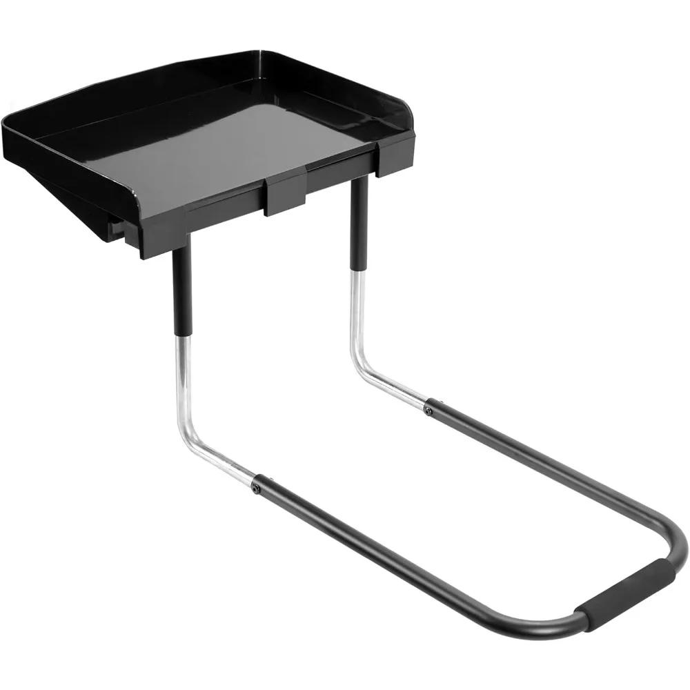 

Height Adjustable Under Mattress 17 inch Bedside Shelf, Works with Lofts and Beds Without Frames, Heavy Duty Storage Tray, Fits